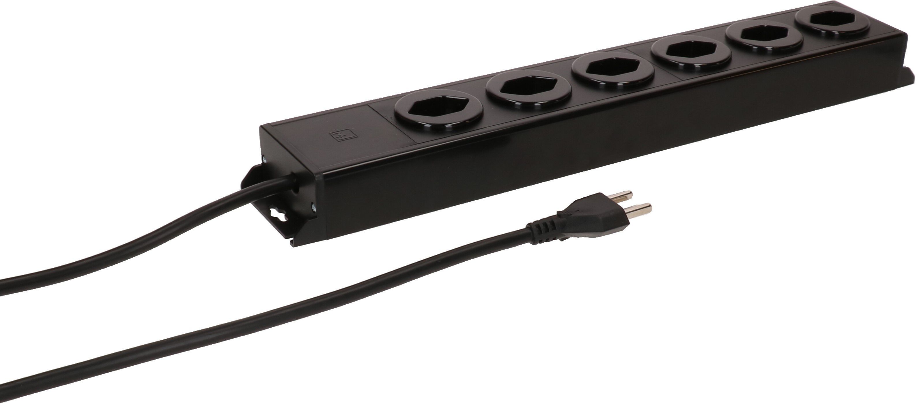 Steckdosenleiste Power Line 6x Typ 23 schwarz/schwarz 1.5m