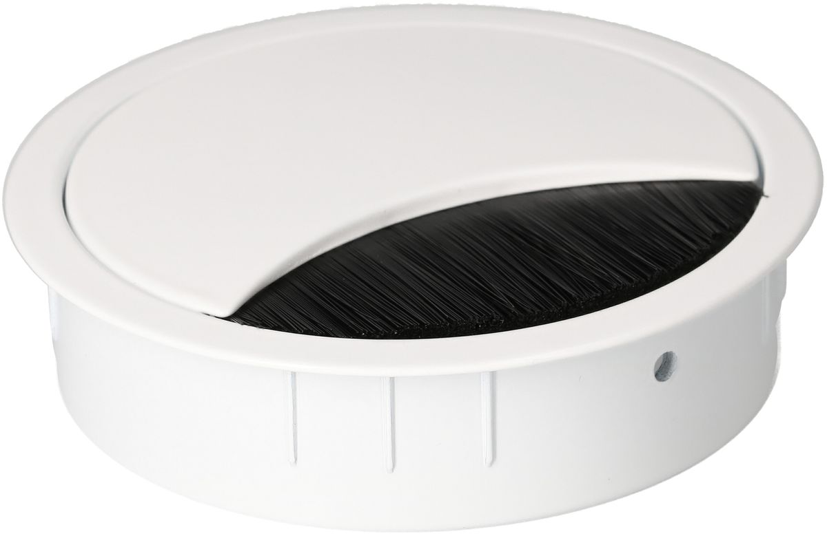 passe-câble rond blanc