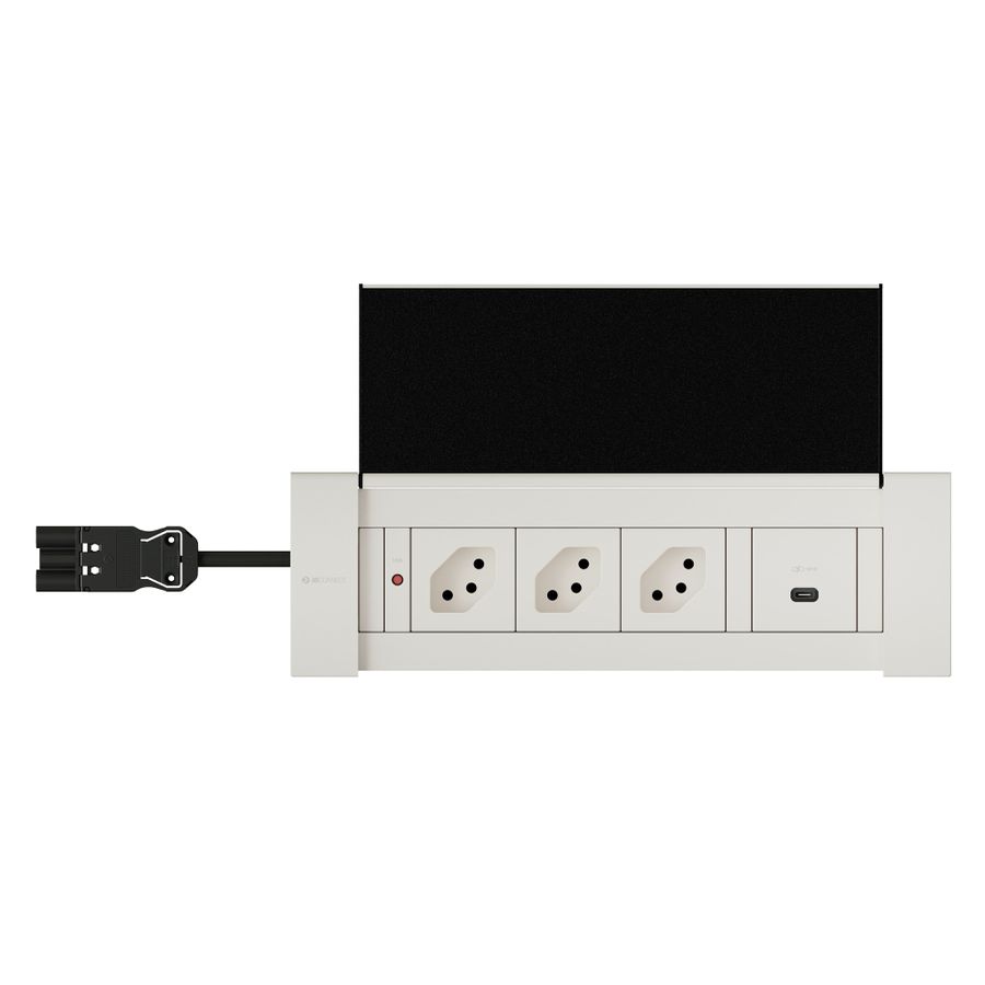 NEXO Steckdoseneinheit weiss 3x Typ 13 1x USB-C 60W