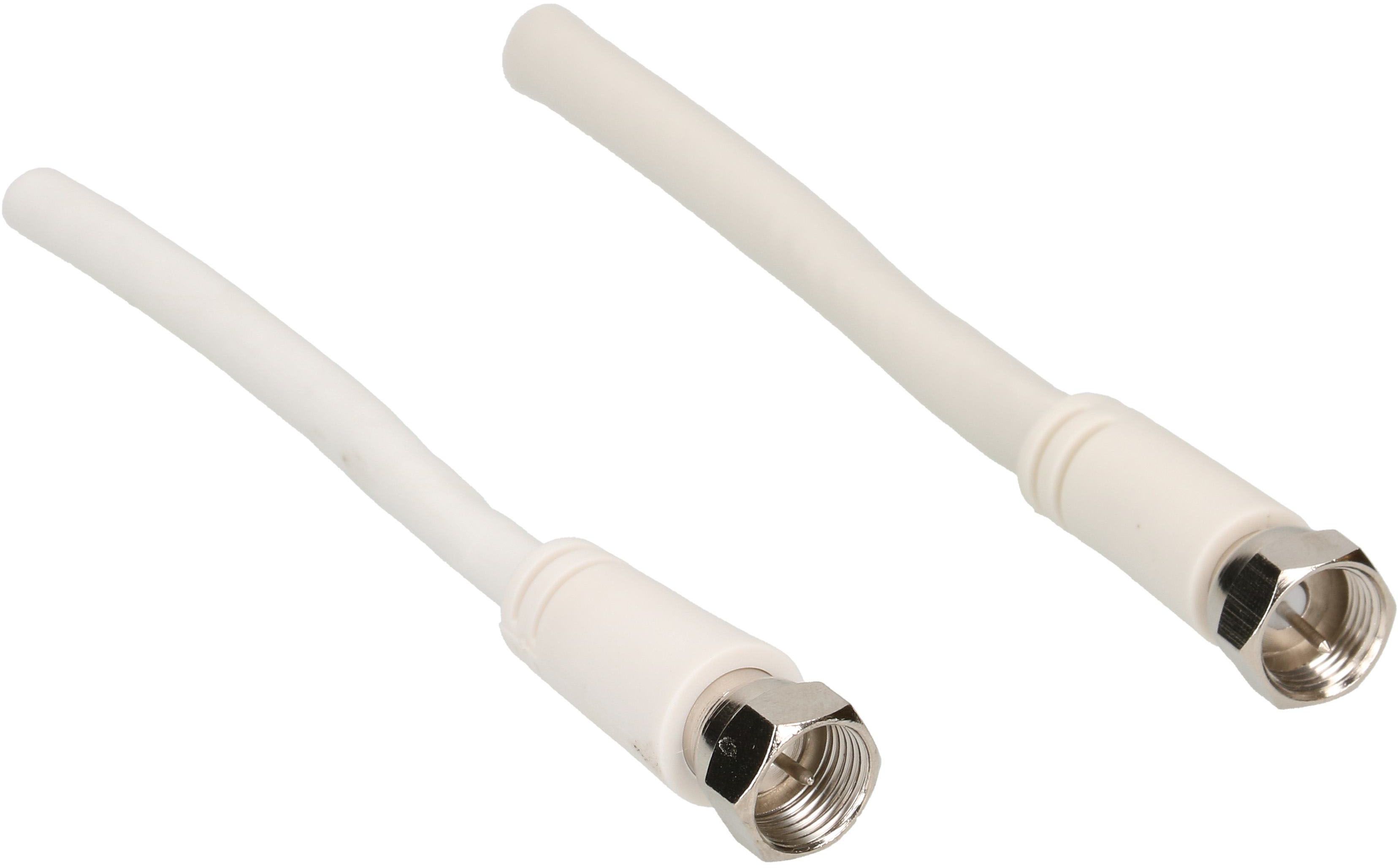 câble de raccordement SAT 75dB 1.5m blanc