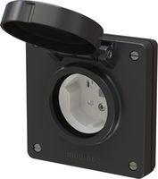 prise 1x type 25 ENC exo IP55 noir