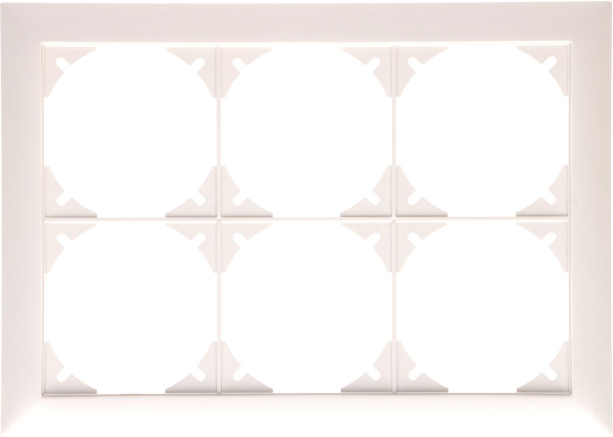 Abdeckrahmen Gr.3x2 UP EdizioDue weiss