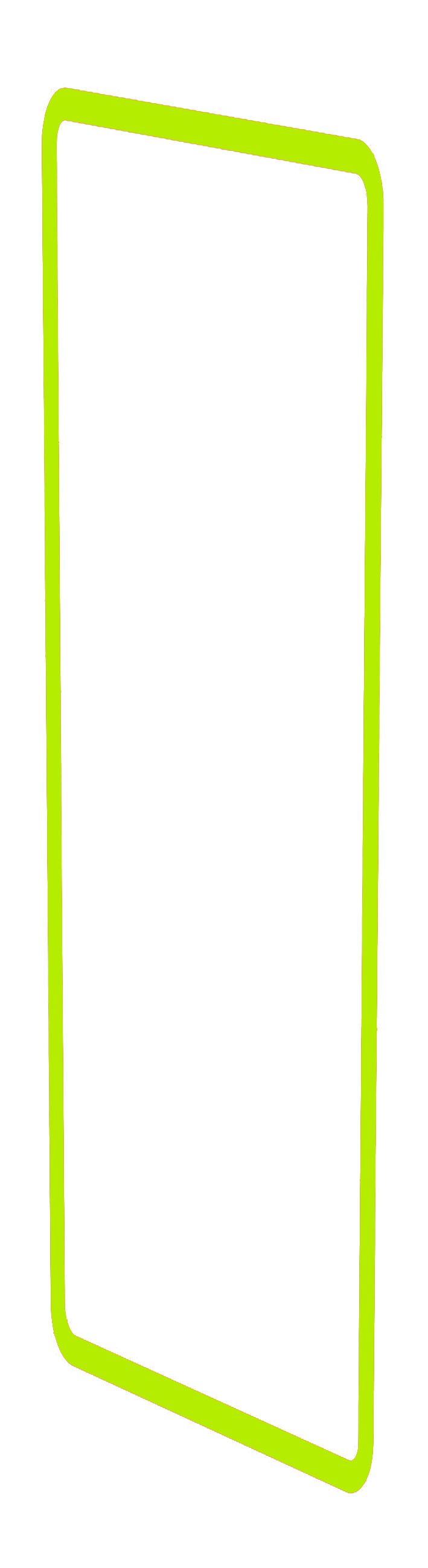 profilo decorativo dim.4x1 priamos giallo/verde fluorescente