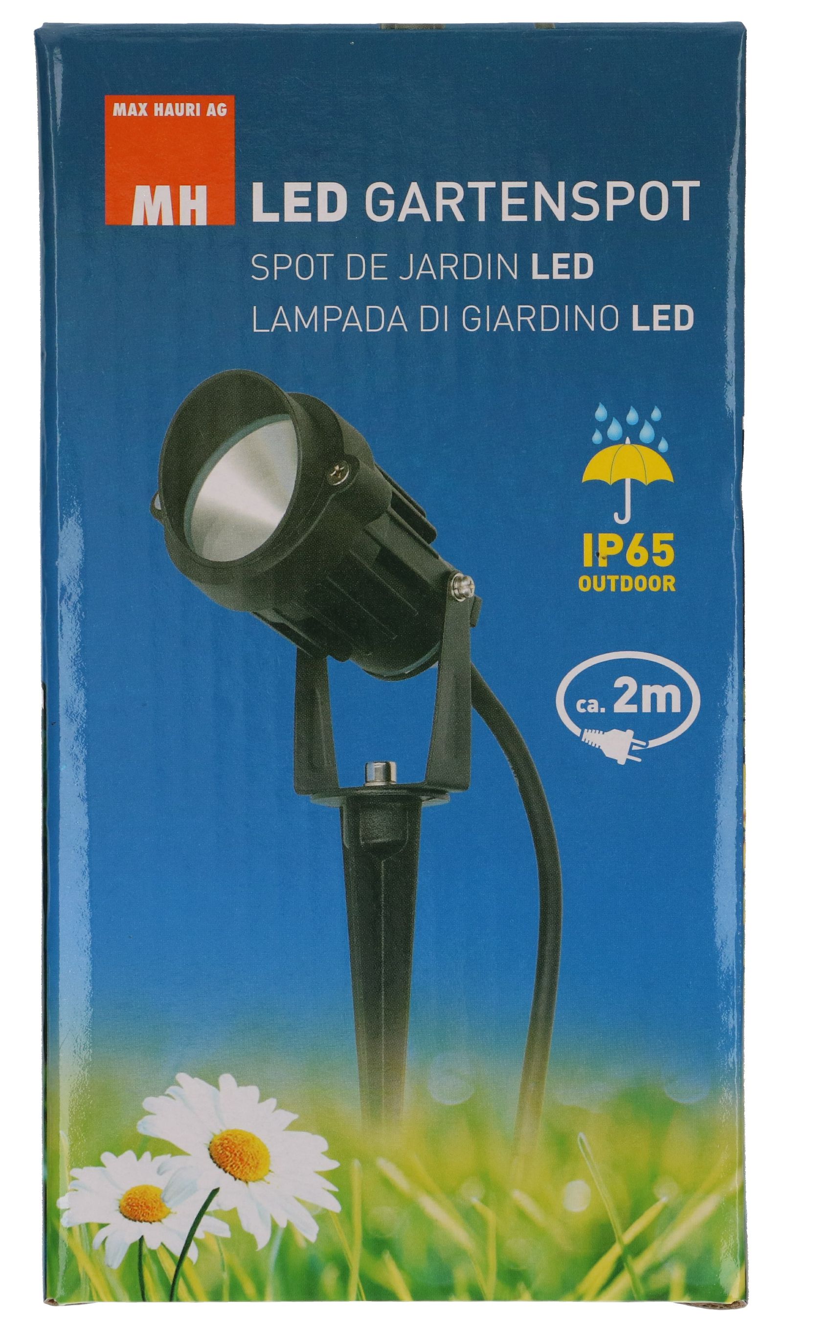 LED Gartenspot 3000K 350lm ALU schwarz IP65