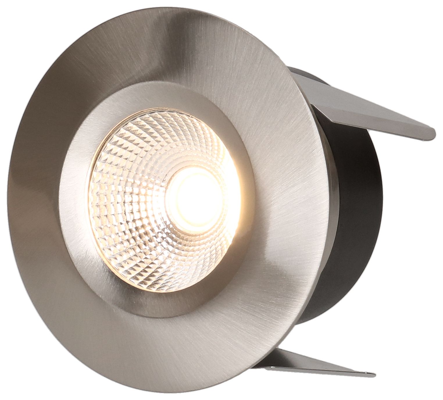 LED-Einbauspot WOODY Ø68 nickel gebürstet 3000K 660lm 60°
