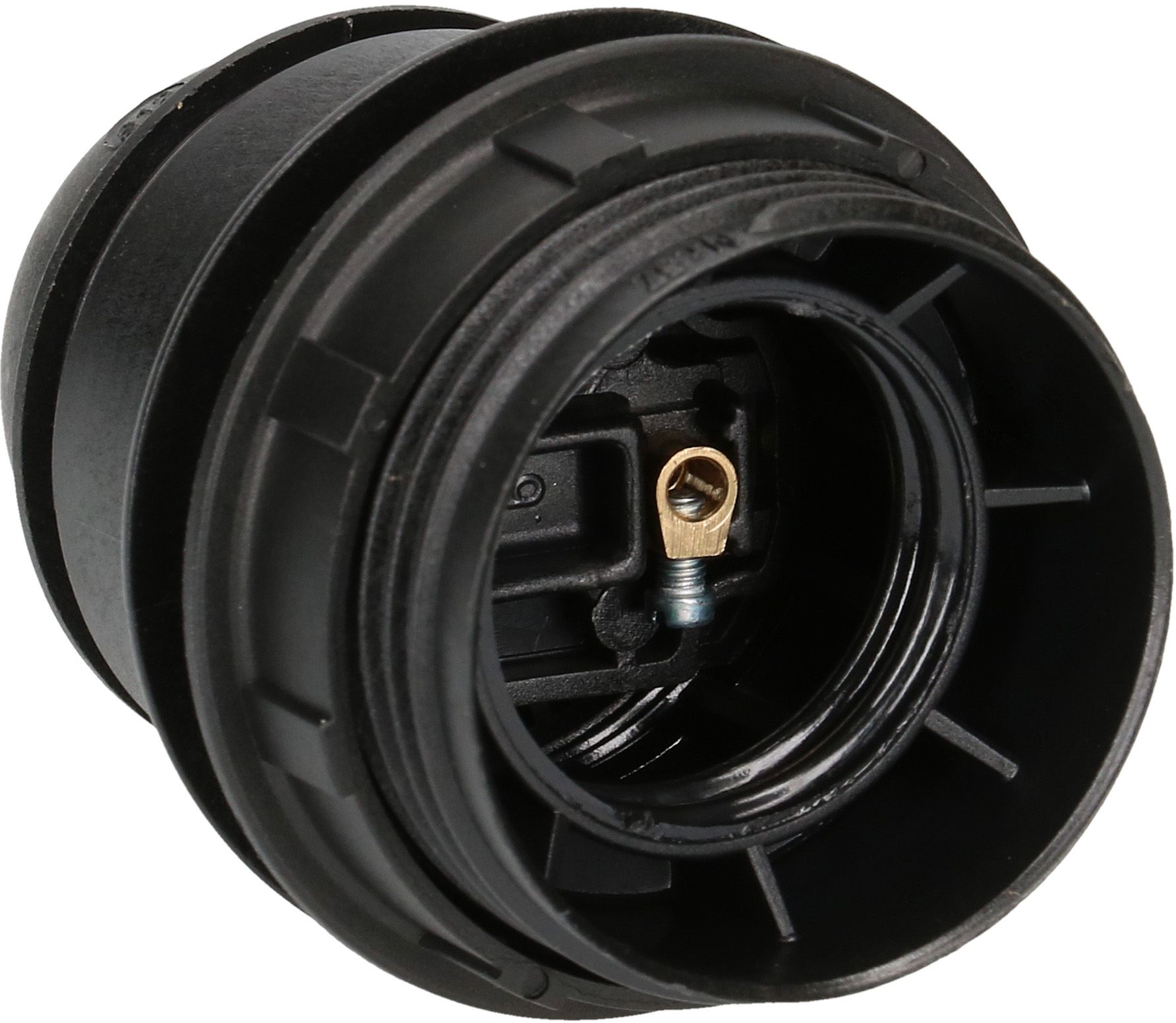 E27-Fassung Randmantel M10x1 schwarz