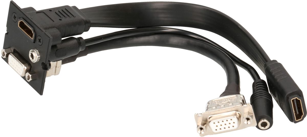 Einsatz HDMI, VGA und Miniklinke 3.5mm