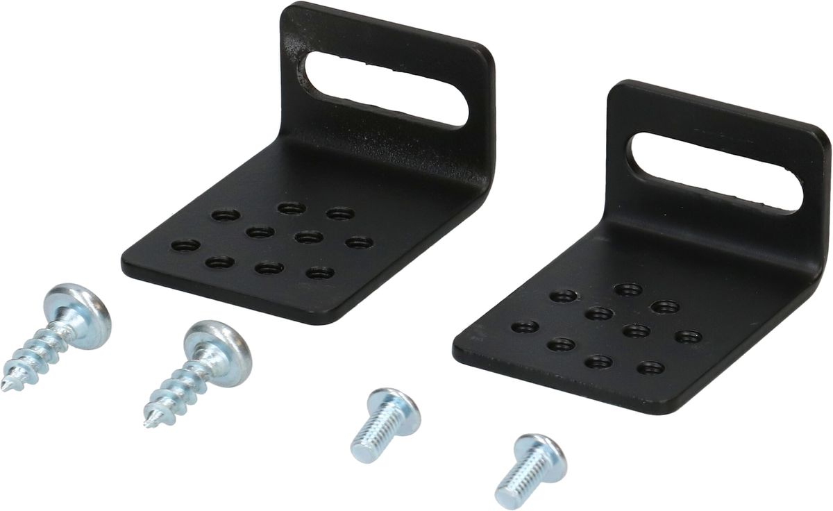 BOX/CAP Befestigungsset schwarz für 22-30mm Kunstharz/Holzplatten