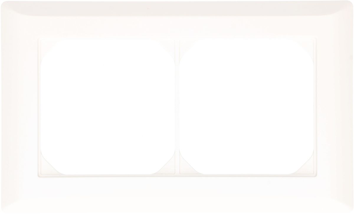 Abdeckrahmen Gr.1x2 UP Kallysto weiss