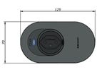 ORBIT Steckdoseneinheit schwarz 1x Typ 13 1x USB-C 36W