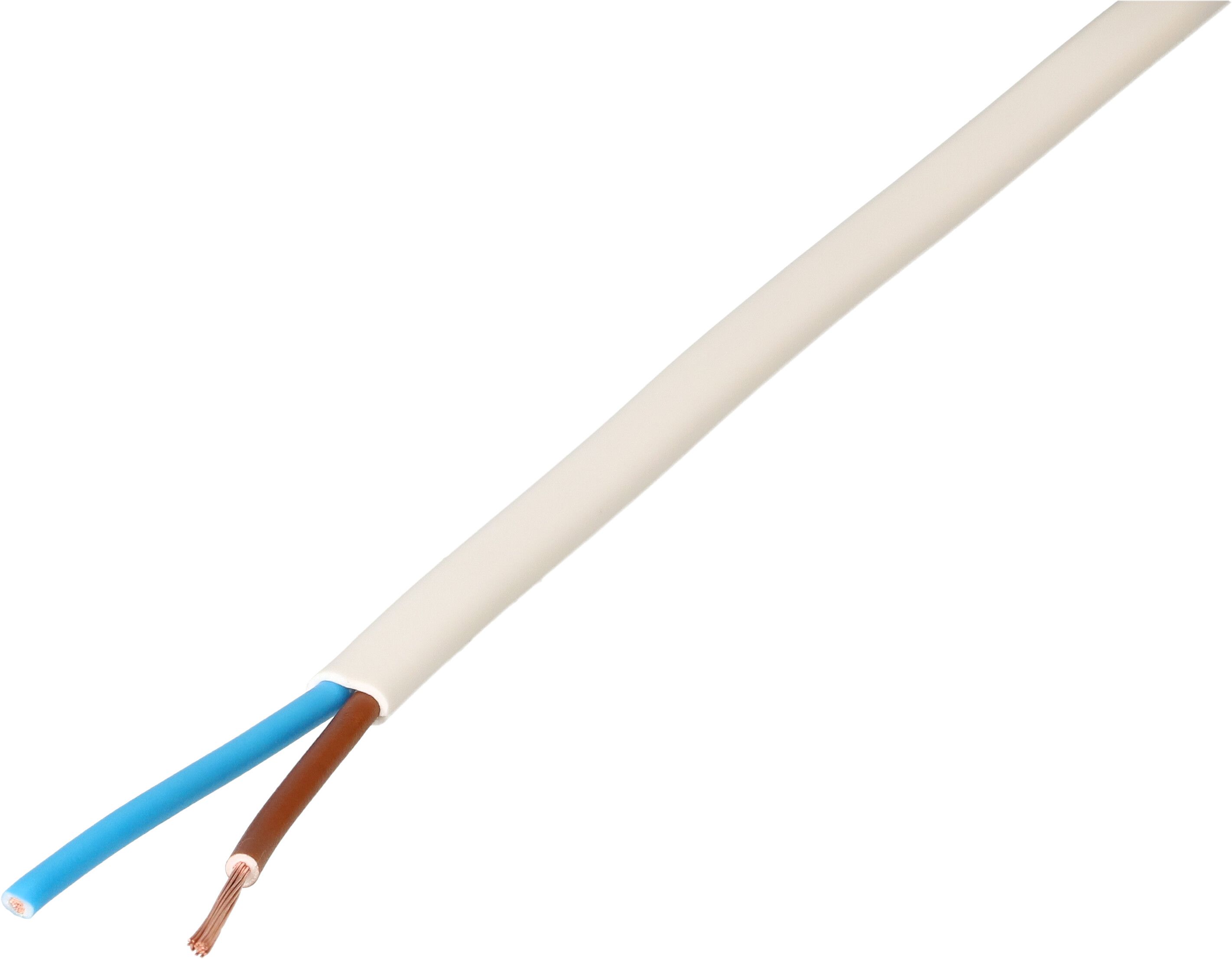 TDLF-Kabel H03VVH2-F2X0.75 5m weiss