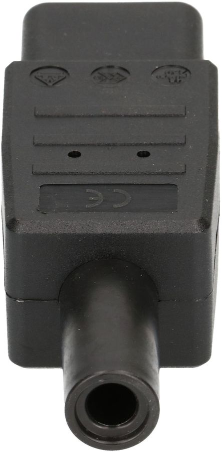 Apparatesteckdose Typ C19 3-polig schwarz