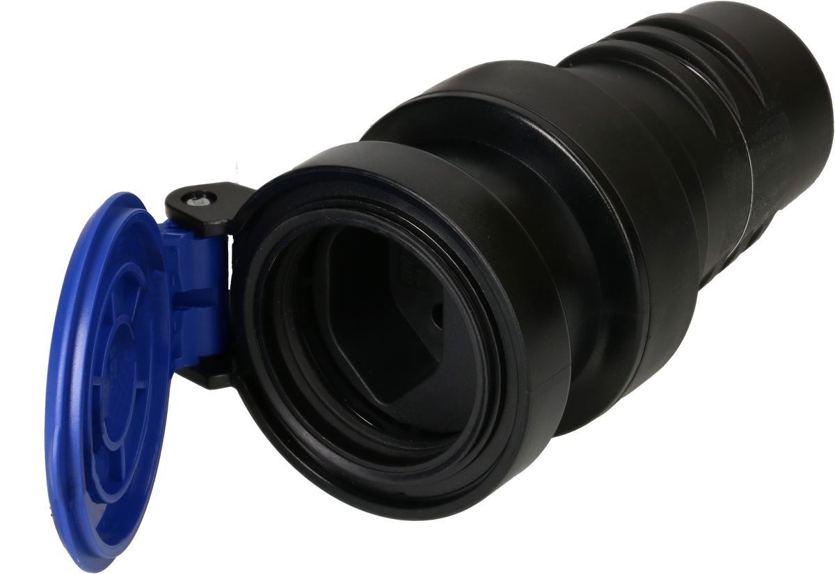 Kupplung Typ 13 3-polig schwarz/blau IP55