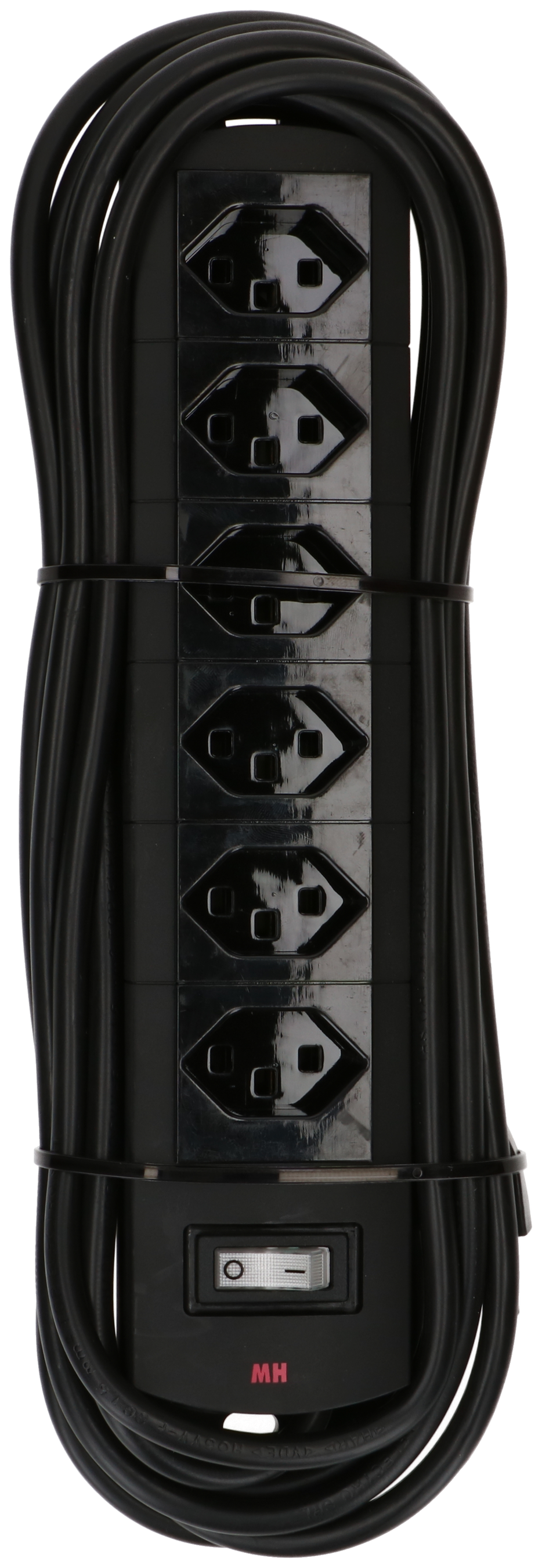 Steckdosenleiste Prime Line 6x Typ 23 schwarz Schalter 5m