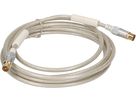 Antennen-Anschlusskabel 110dB 3m transparent Ferritkern