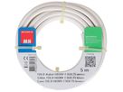 câble TDLR H03VV-F3G0.75 5m blanc