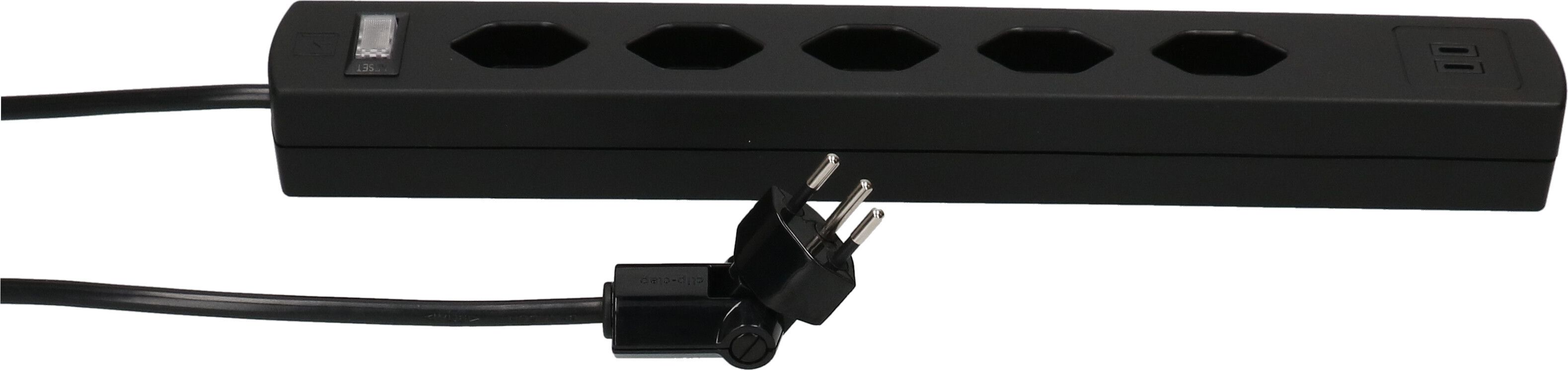 multip. Safety Line 5x type 13 90° nr interr. USB aim. 2m cli.