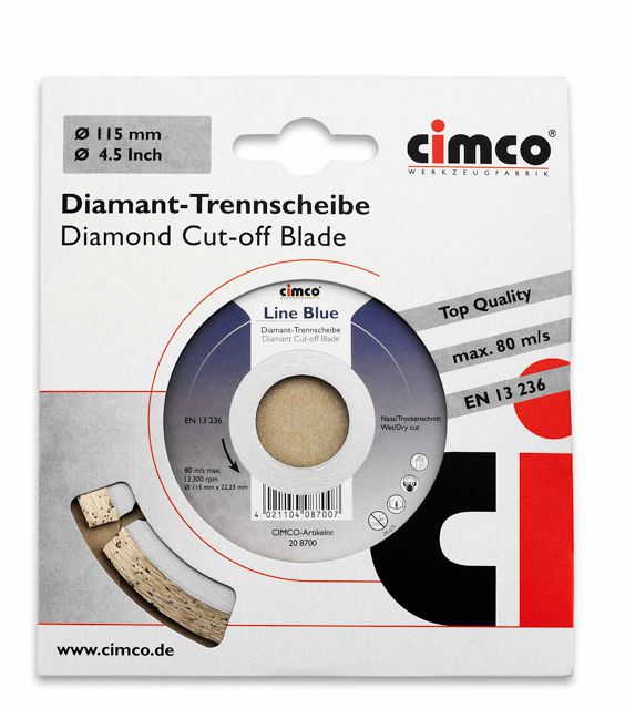 Diamant-Trennscheibe Pflaster Durchmesser 125