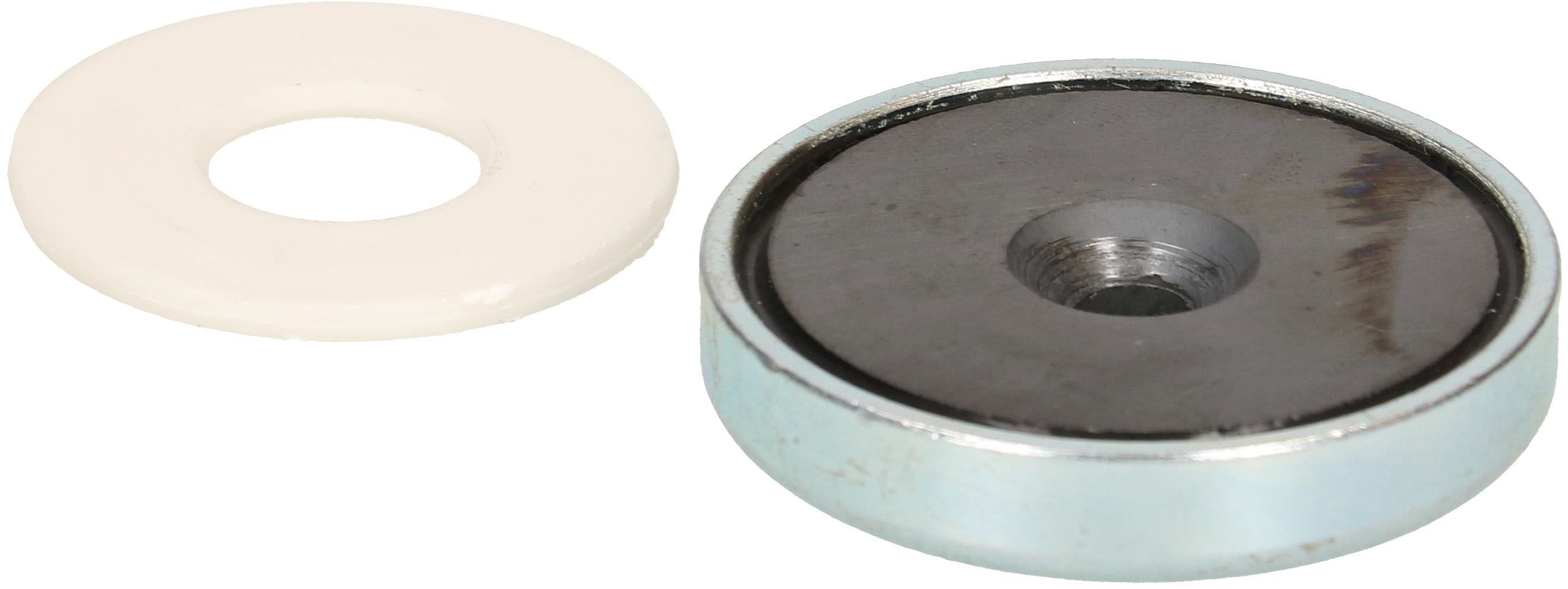 Flachgreifer-Magnet, Hartferrit, D=32x7mm