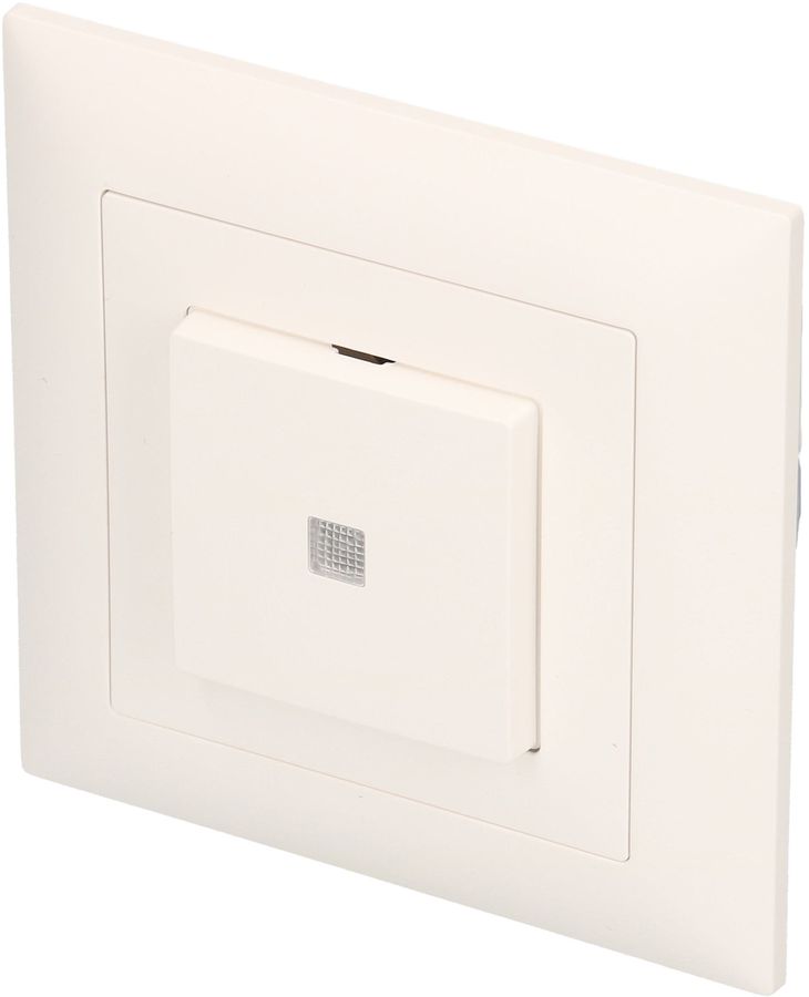 interrupteur à poussoir schéma 3 illuminé jaune ENC EdizioDue bc