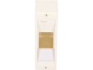petite distribution Mini gamma AP 1 rangée 2 modules blanc IP30