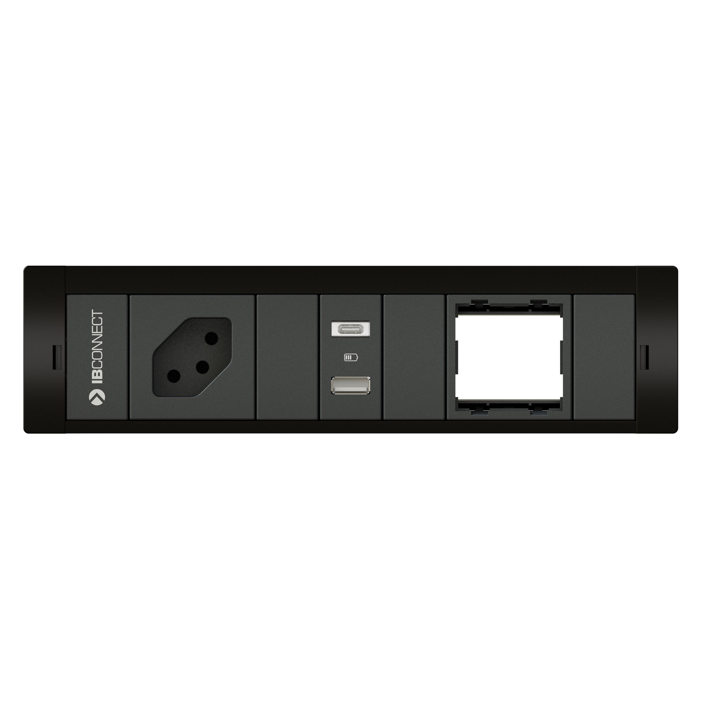 CUBOBOX presa multipla nero S 3 1x tipo 13 1x USB-A/C 1x vuoto