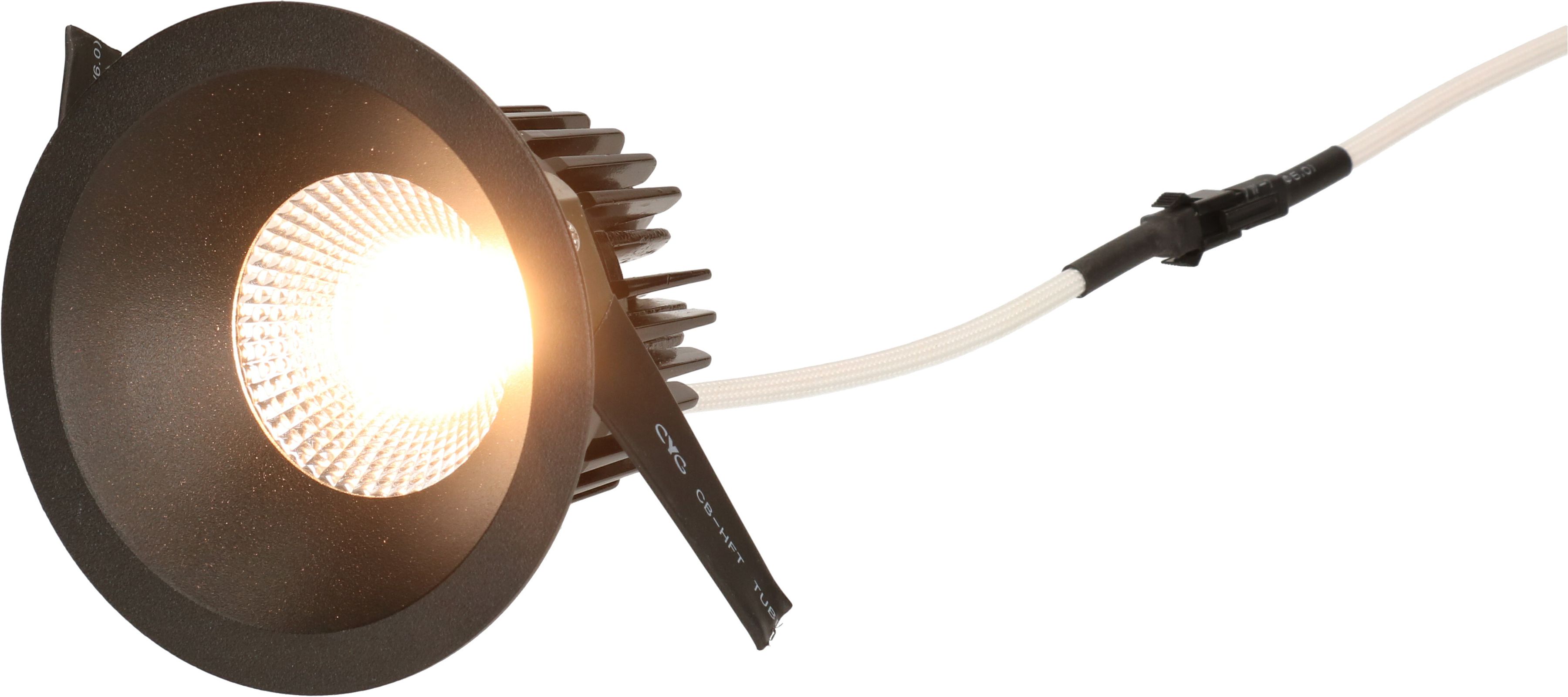 LED-Einbauspot ATMO 80 DALI schwarz 3000K 960lm 38°