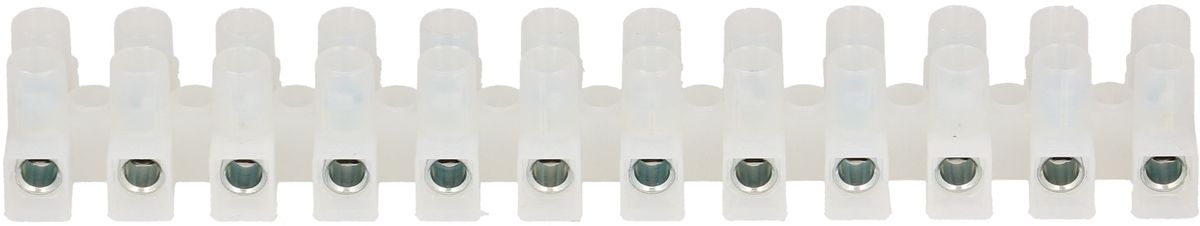 barrete de bornes 0.5-4mm2 12 pôles naturale prot. du fil 2 pcs.