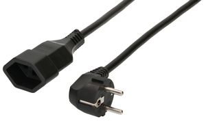Câble adaptateur H05VV-F3G1.5 0.5m noir