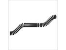 serpentine de câble Pro 80 1.00m noir RAL9005