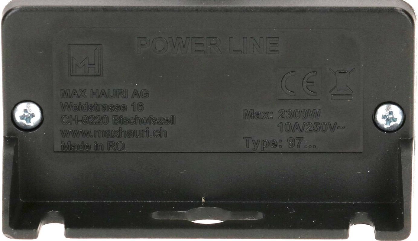 Steckdosenleiste Power Line 6x Typ 13 schwarz/orange 3.0m AC 166