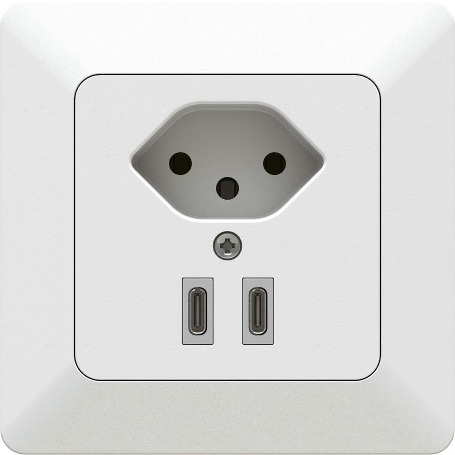 piccola combinazione tipo 13 / USB-C+C 20W INC priamos bianco