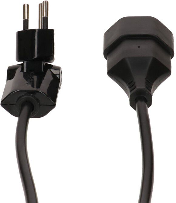 TD-Verlängerung H05VV-F3G1.0 3m sw clip-clap BS Typ 12 / Typ 13