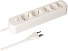 set di 5 multip. Basic Line 3x tipo 13 / 2x Schuko bi inter. 1.5m
