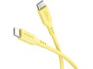 cavo di ricarica USB-C silicone 1.5m giallo