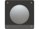 Drucktaster Sonnerie +Name. Einsatz +Frontset exo IP55 schwarz