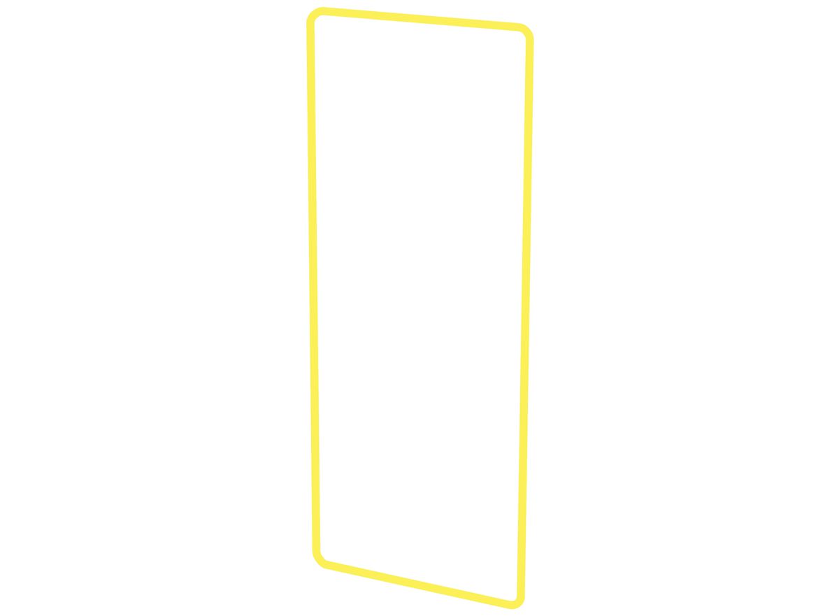 profilo decorativo dim.3x1 priamos giallo