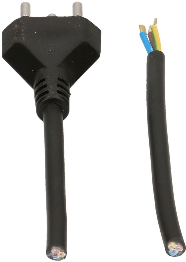 câble secteur TDLR H03VV-F3G0.75 5m noir type 12