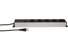 Steckdosenleiste Power Line 5x Typ 13 grau/schwarz Schalter 3.0m