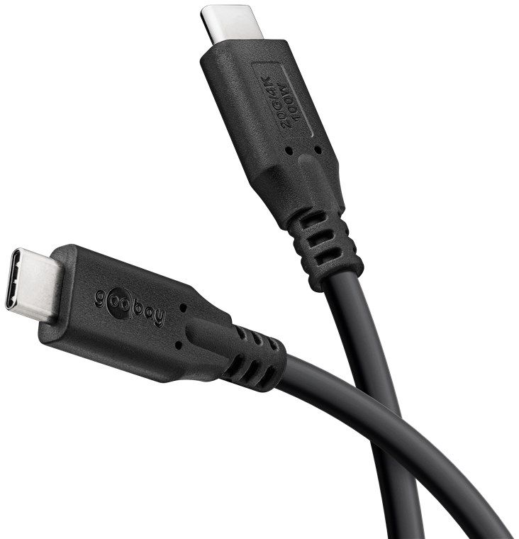 Ladekabel USB-C 100W 1m schwarz