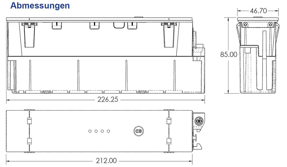 LIBERTY Qikpac 242 Akku ohne Gehäuse schwarz