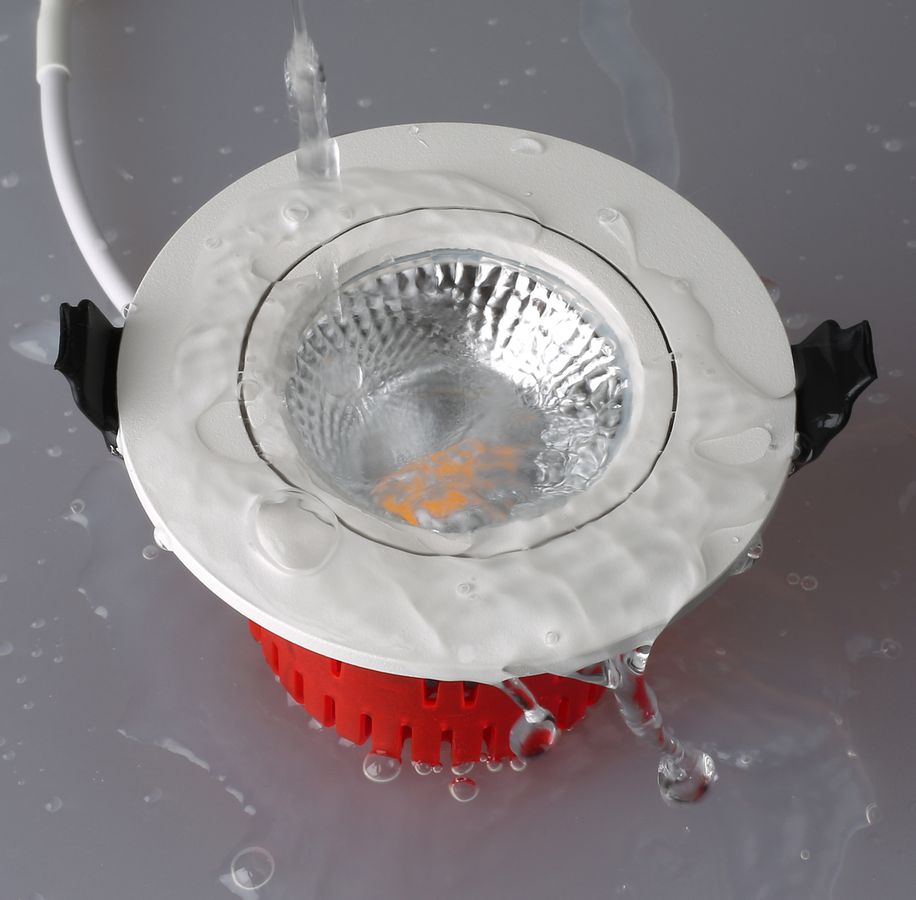 LED-Einbauspot SOLV-IP65 weiss 3000K 710lm 38°