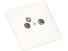 Radio/TV/Daten Durchgangs-/Enddose 15dB UP EdizioDue weiss