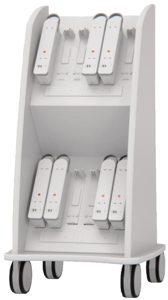 LIBERTY Charging Cart inkl. 12 Akkus mit USB-C&C weiss
