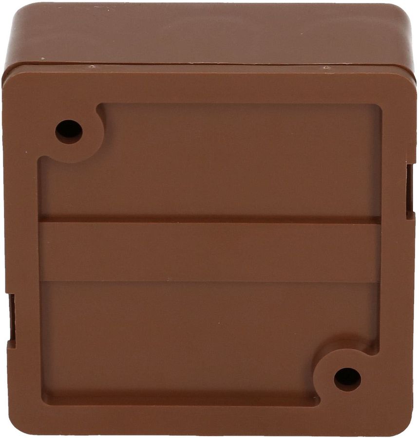 scatola di derivazione 66x66x30mm AP TH vuoto 400V IP20 marrone