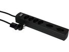 Steckdosenleiste Safety Line 6x Typ 13 2x 90° BS sw Scha. 2m cli.