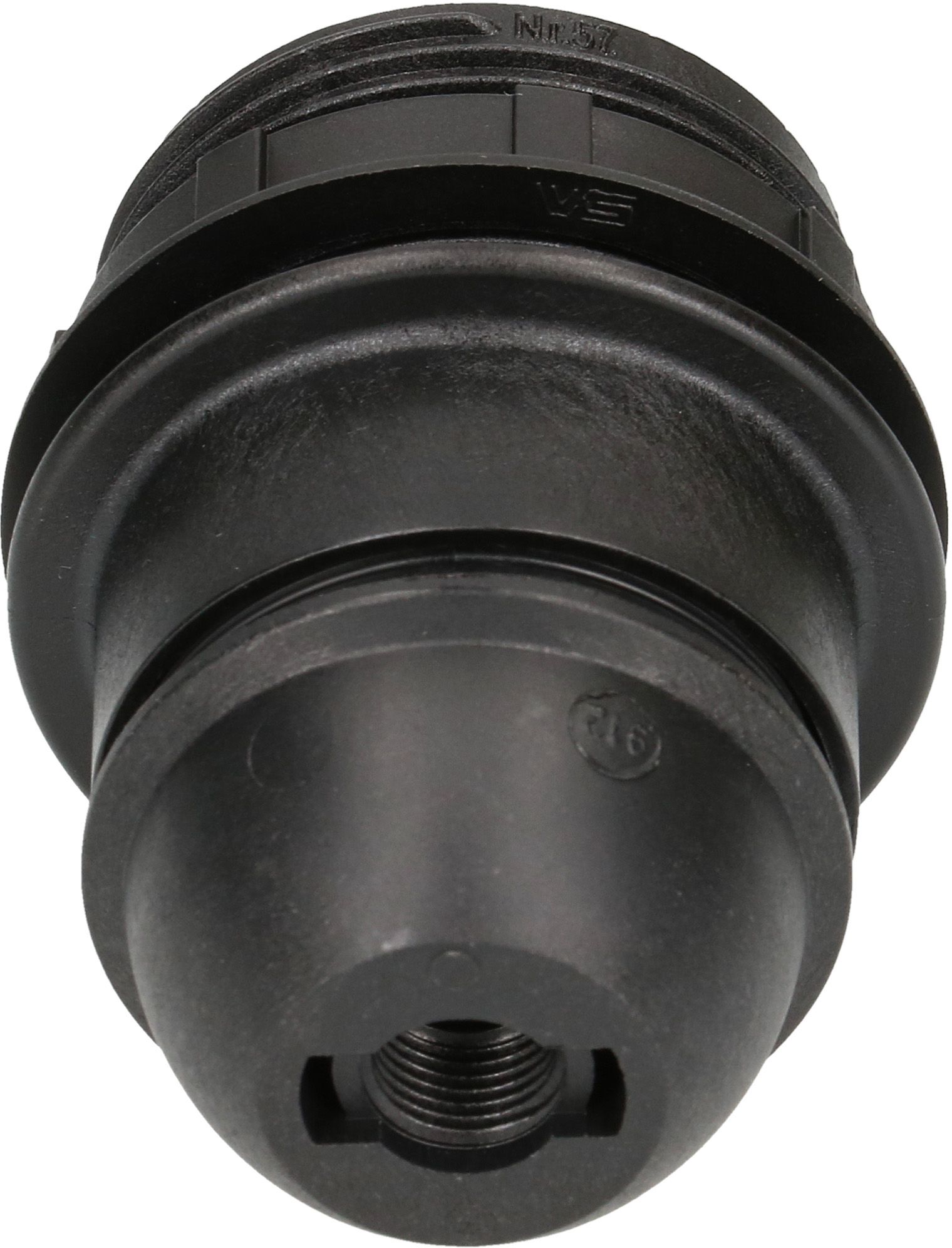 E27-Fassung Randmantel M10x1 schwarz