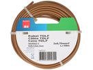 Câble TDLF H03VVH2-F2X0.75 10m brun