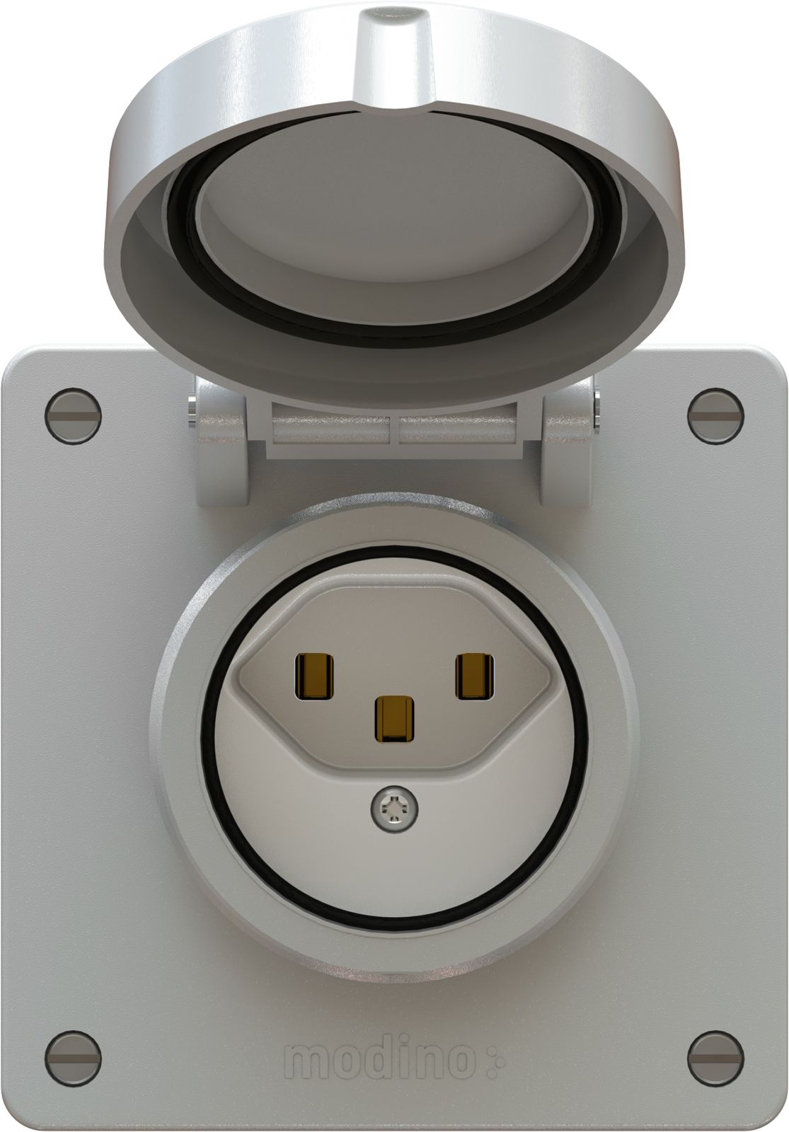 prise 1x type 23 ENC exo IP55 gris clair