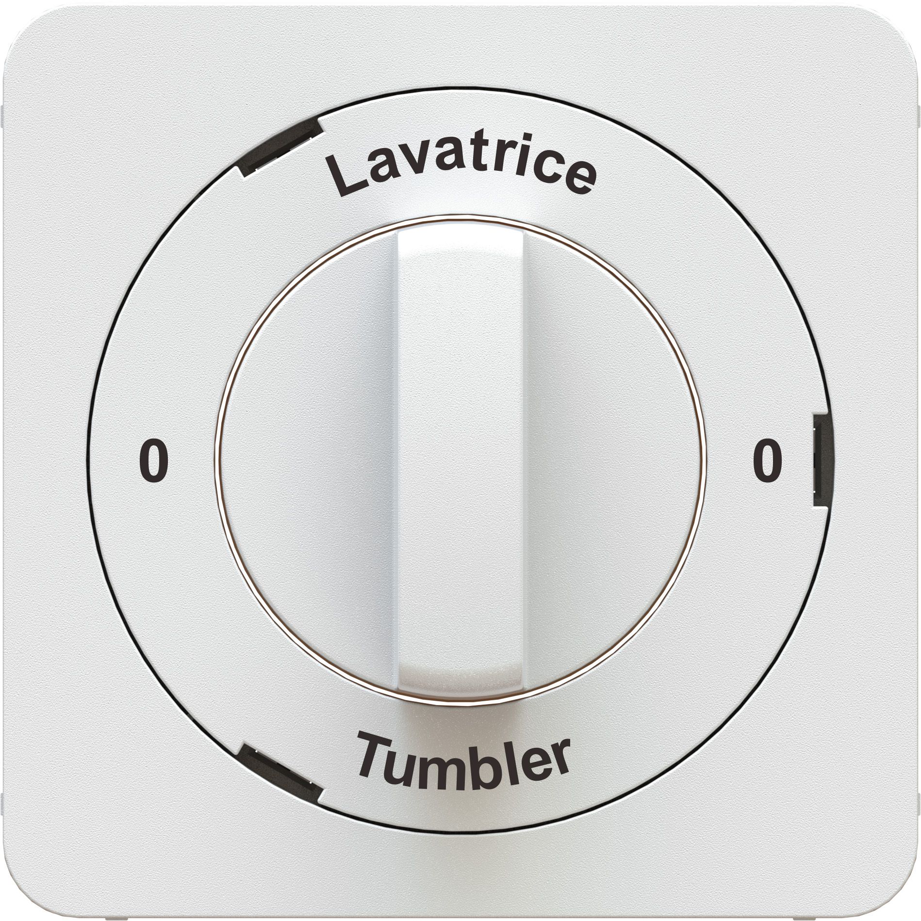 Front plate for turnable switch 0-Lavatrice-0-Tumbler